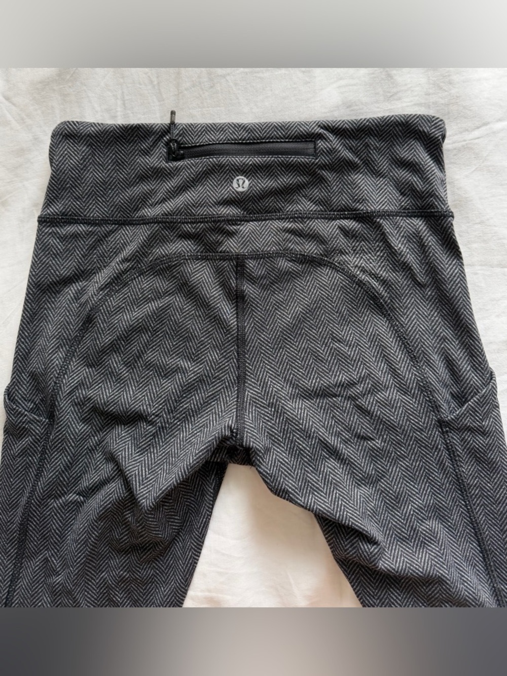 lululemon athletica Herringbone High-Rise Leggings with Ruffle Detail